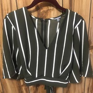 Charlotte Russe Tied Crop Top